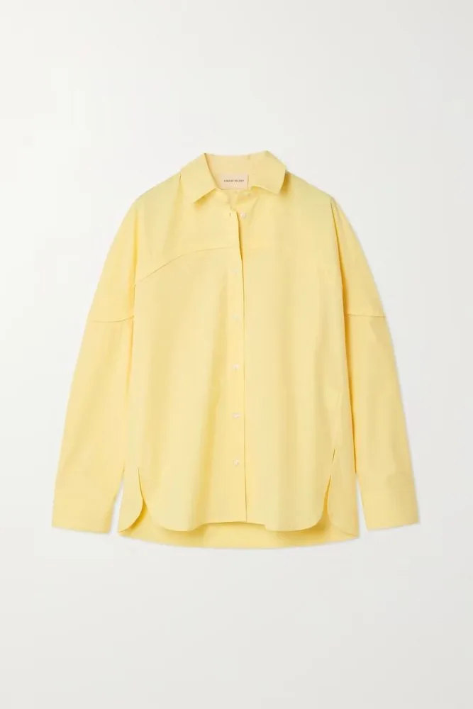 YELLOW BUTTON DOWN SHIRT